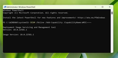 Using The Windows PowerShell (WMIC)