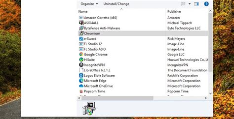Using Third Party Software Remove Software To Uninstall Chromium