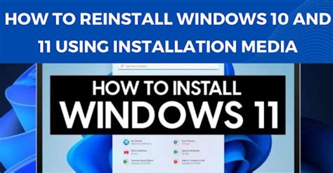 Using Windows Installation Media To Reset Or Reinstall Windows