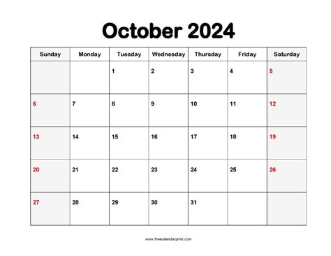 Using Your October 2024 Calendar