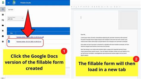 Using Your new Fillable Google Docs Form
