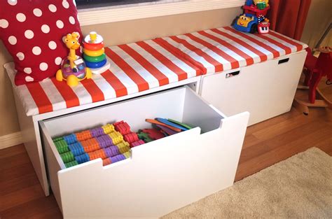 Using a Bench with Toy Storage
