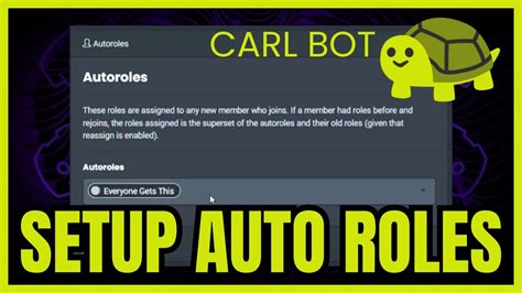 Using a Carl Bot for Roles on Discord