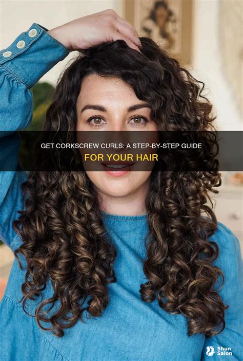 Using a Curling Iron for Defined Corkscrew Curls