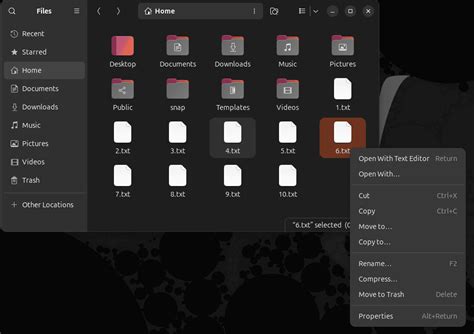 Using a File Manager to Remove Files or Directories in Linux