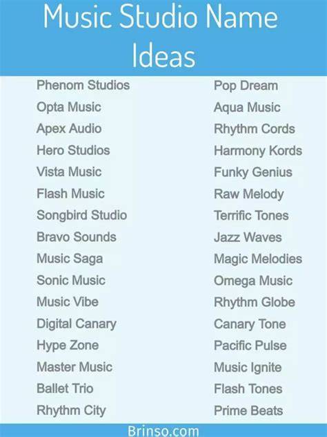 Using a Music Studio Name Ideas Generator