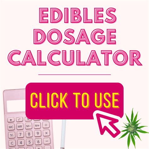 Using an Edible Dosage Calculator