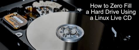 Using shred to Zero Fill a Hard Drive in Linux