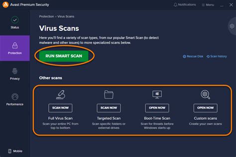 Using the Free Anti-Virus Scan