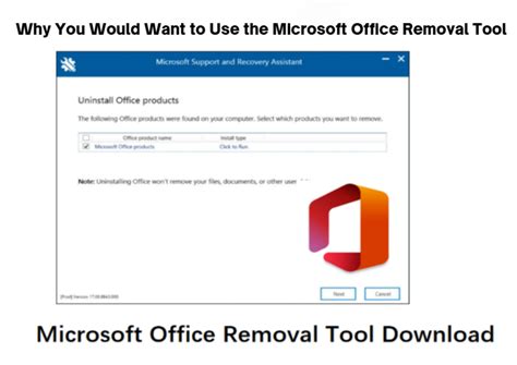Using the Microsoft Office Removal Tool