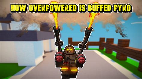 Using the Overpowered PYRO KIT Buff in Roblox Bedwars 
