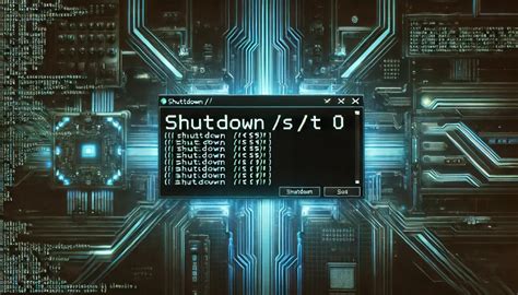 Using the Shutdown Command from the Command Line