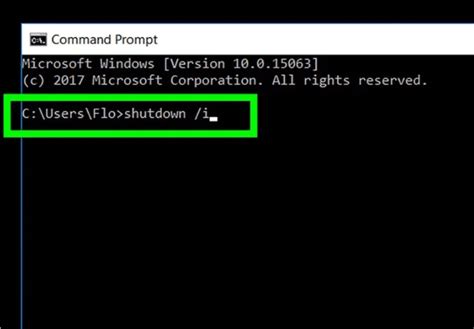 Using the Windows shutdown command to restart a remote computer