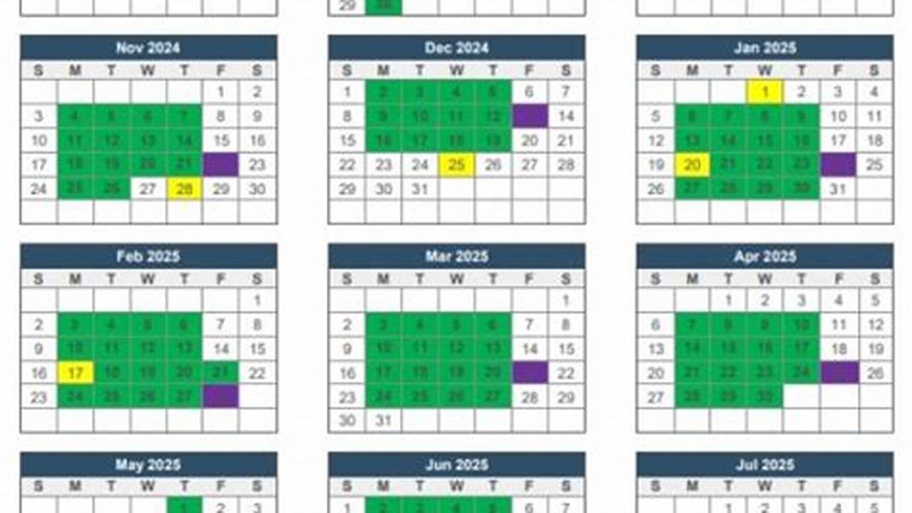 Usps Color Coded Calendar 2025