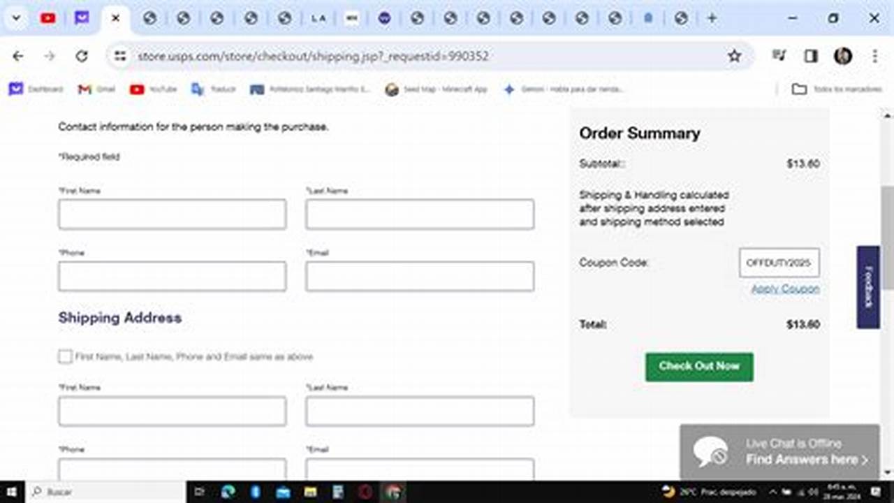Usps Coupon Code 2024