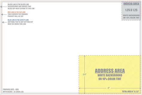 Usps Postcard Template 6x9