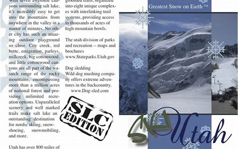Utah Ski Brochure