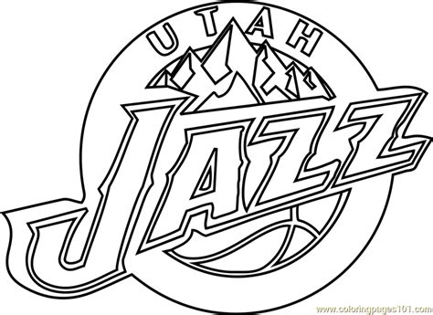 Utah Jazz Coloring Pages