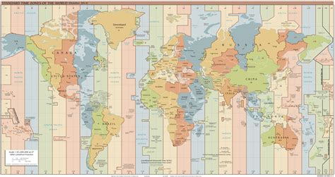 Utc Time Zones Map