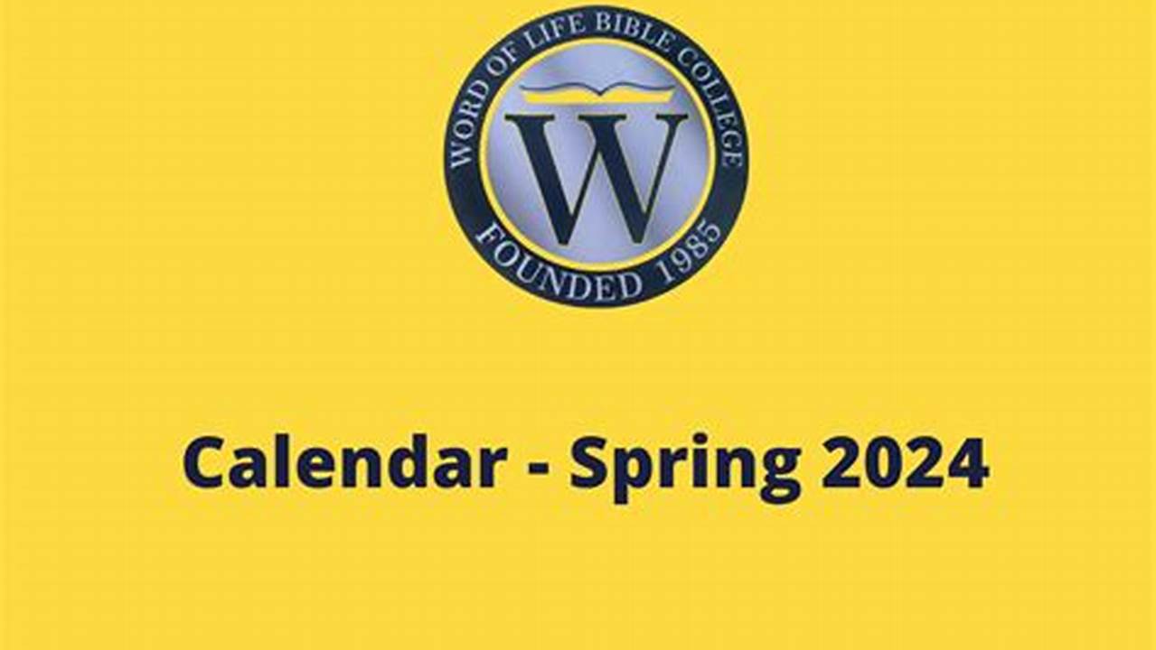 Utd Calendar Spring 2024