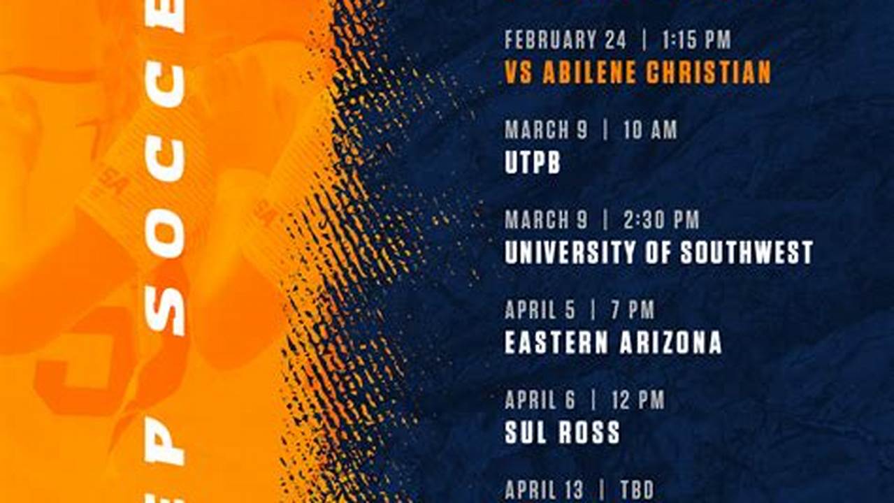 Utep Spring 2025 Schedule