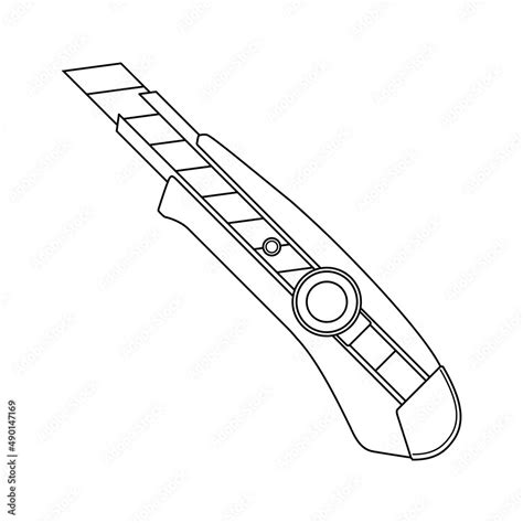 Utility Knife Drawing