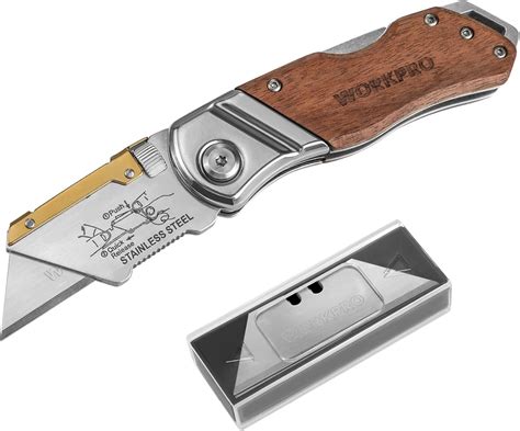 Utility Knife Wood Handle