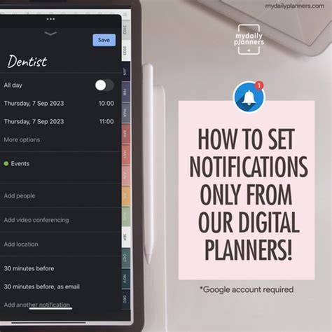 Utilize Reminders And Notifications With Your Digital Planner