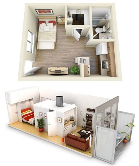 Utilize vertical space one bedroom apartment