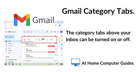 Utilizing Gmail Tabs and Categories
