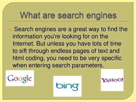Utilizing Search Engines Effectively