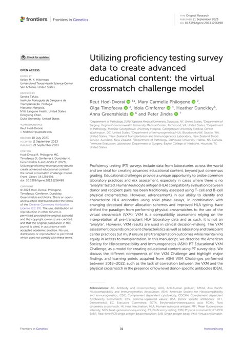 Utilizing Survey and Testing Sites