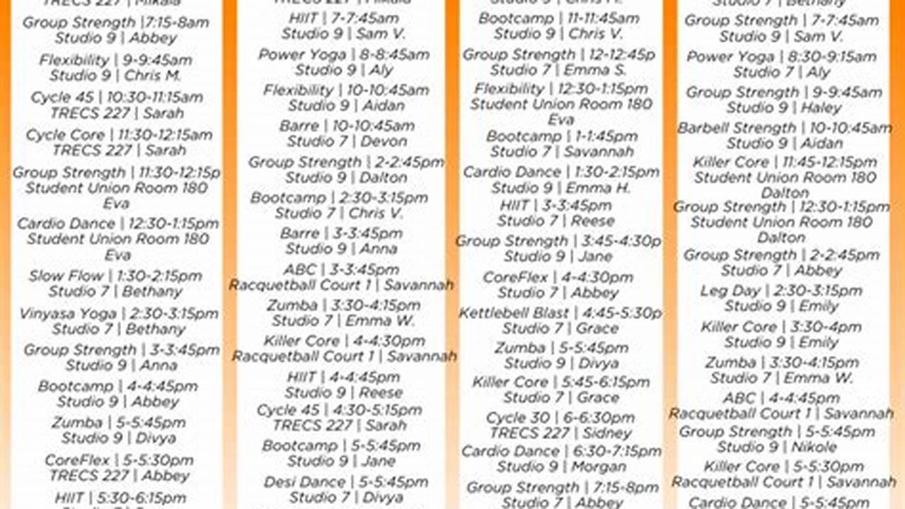 Utk Spring 2025 Schedule