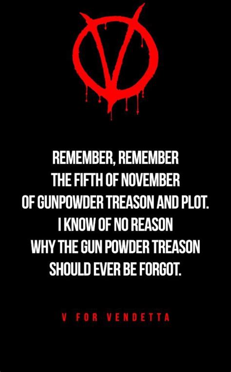 V For Vendetta Quotes November