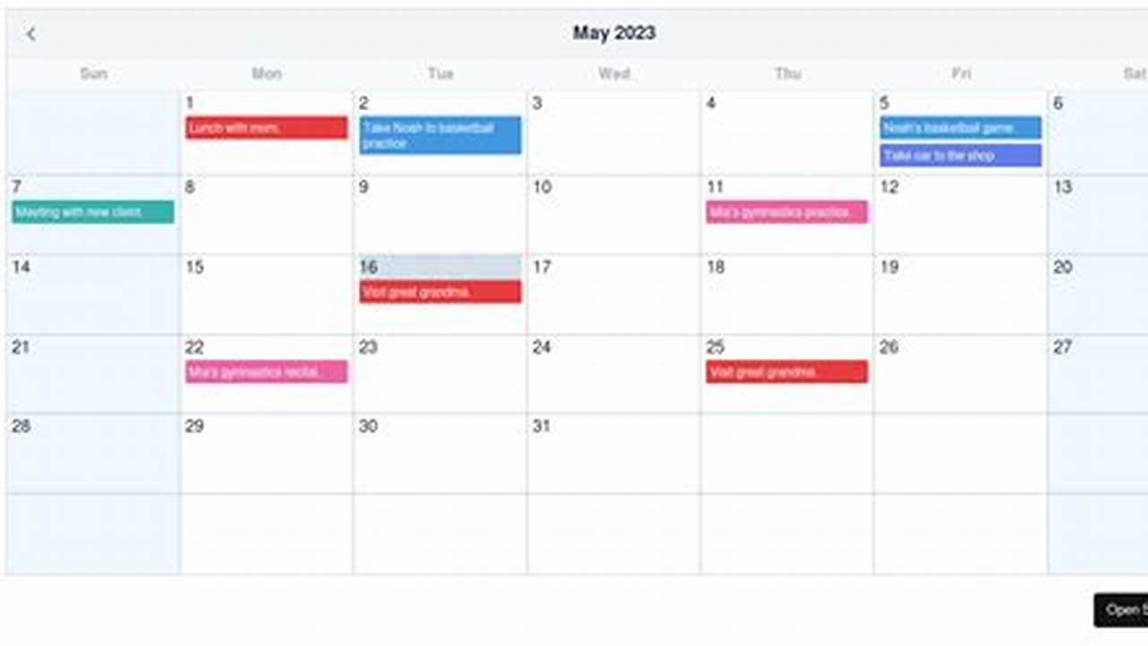 V-Calendar Examples