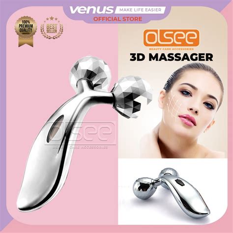 VENUSJKT (KODE LBJ 206) Alat Pijat Muka Wajah Kulit 3d Massager Roller Batu Giok Massage Facial Pengencang Relaksasi Terapi S132