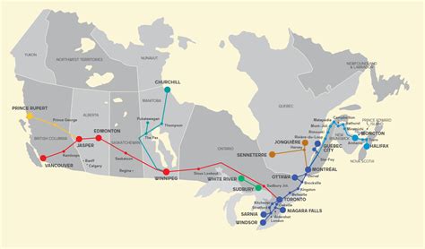 VIA Rail Routes