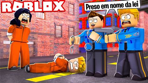 VIRAMOS POLICIAIS E PRENDEMOS OS LADRÕES NO ROBLOX 