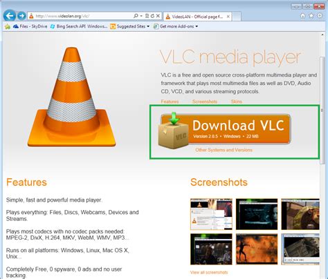 VLC-Download-Button