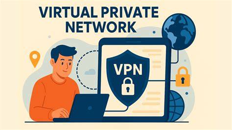 VPNとインターネットセキュリティのイメージ