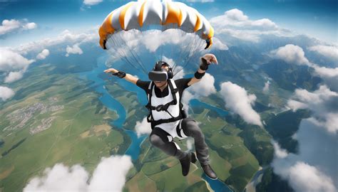 VR parachute jump
