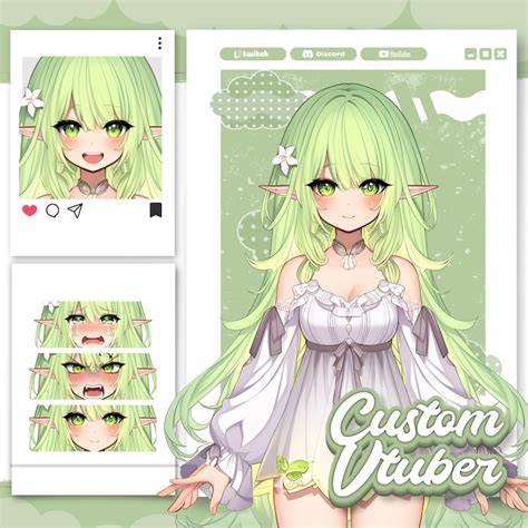 VTuberとしてのエルフキャラクターイメージ