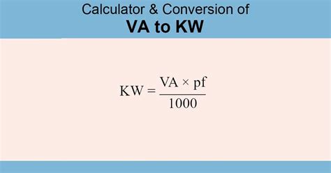 Effortlessly Convert Voltage in VA to Kilovolt-Amperes with Our VA to KVA Calculator