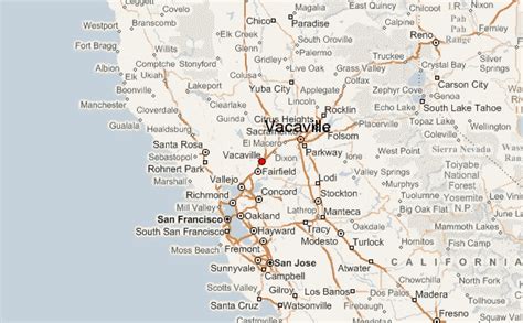 Vacaville California Wall Map (Color Cast Style) by MarketMAPS MapSales