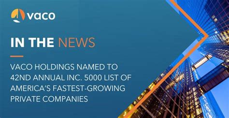 Vaco Achieves Impressive Annual Revenue Growth in Latest Financial Year