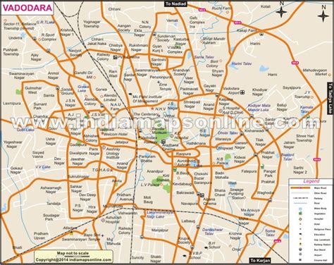 Vadodara City Map City Map of Vadodara Map, City map, City maps