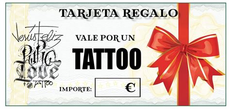 Vale Por Un Tatuaje 13 Rosas Tattoo Studio - Puedes pasar por la tienda a por el Vale regalo o  descargar la imágen e imprimirla! Más fácil no te lo podemos poner!❤ |  Facebook