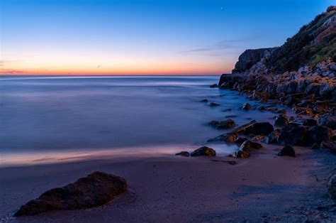 Valencia Coastline at Night