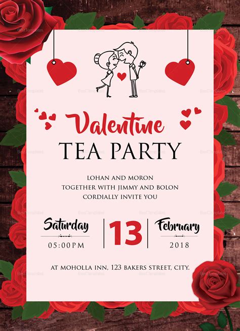 Valentine Invite Template Free