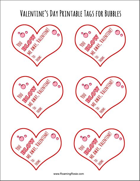 Valentine Tags Free Printable